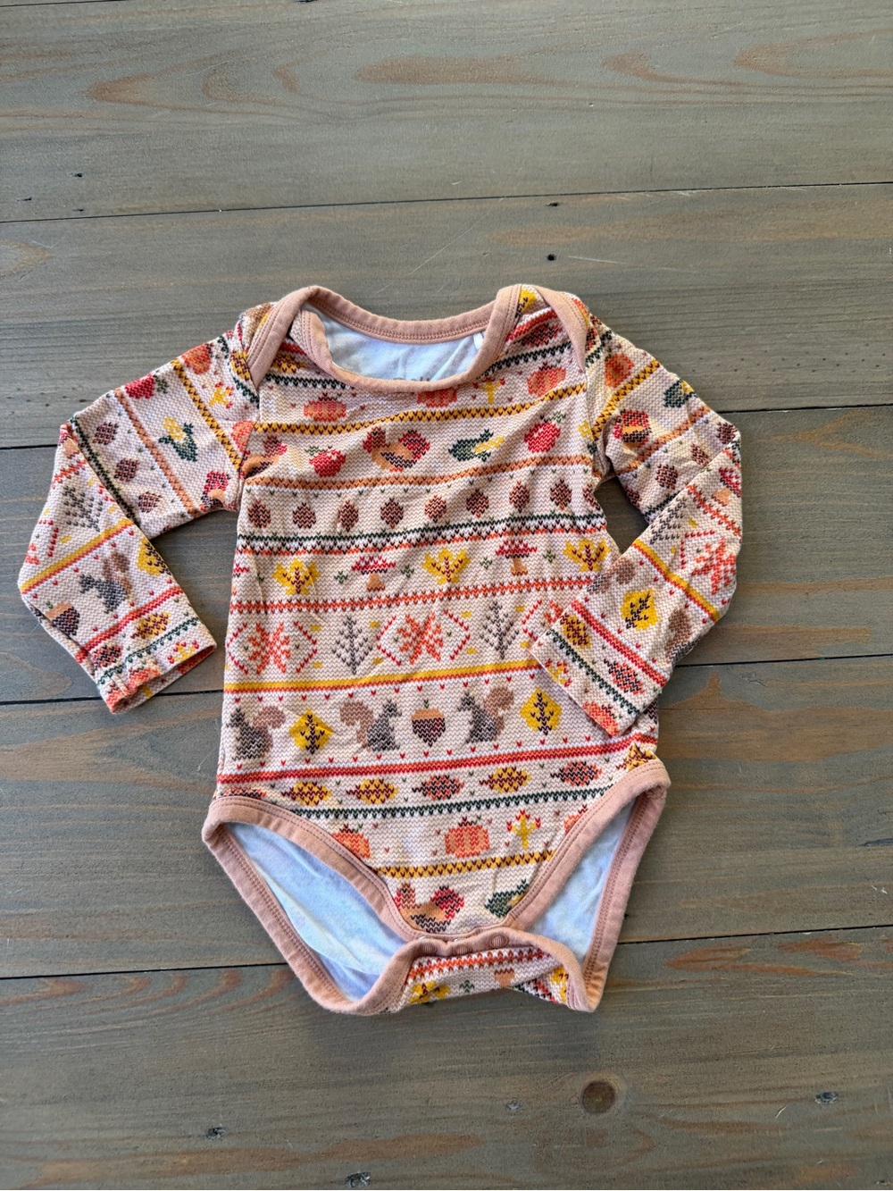 Play by Little Sleepies Fall Pattern Bamboo Onesie Bodysuit - 3-6 Months